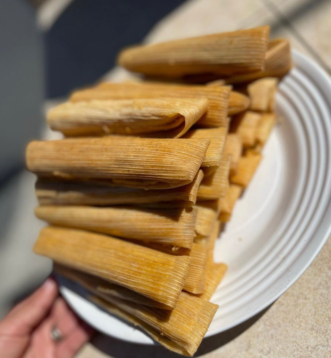 TAMALES DE HARINA DE ALMENDRA 6PZ